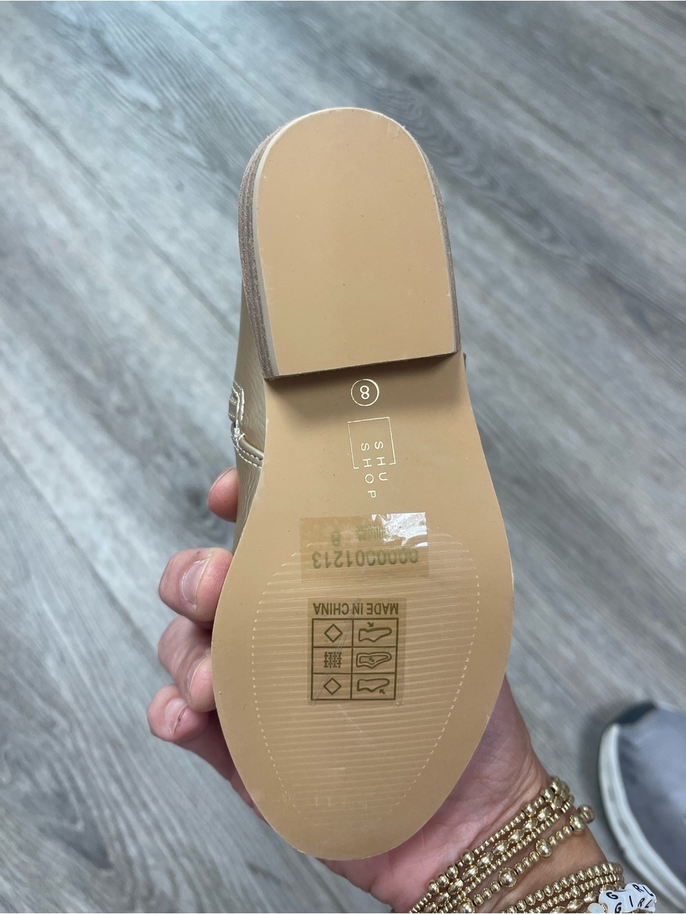 ShuShop beige kids boot - neutral tan sole